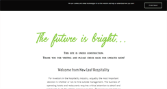 Desktop Screenshot of newleafhospitality.com