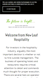 Mobile Screenshot of newleafhospitality.com